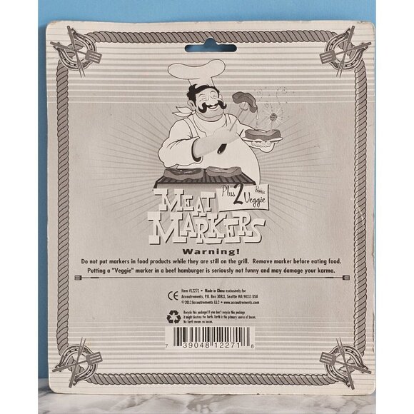 Plastic BBQ Meat Markers-New In Package - Picture 5 of 6